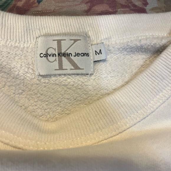 90s WOMENS CALVIN KLEIN JEANS SWEATSHIRT - Picture 2 of 4